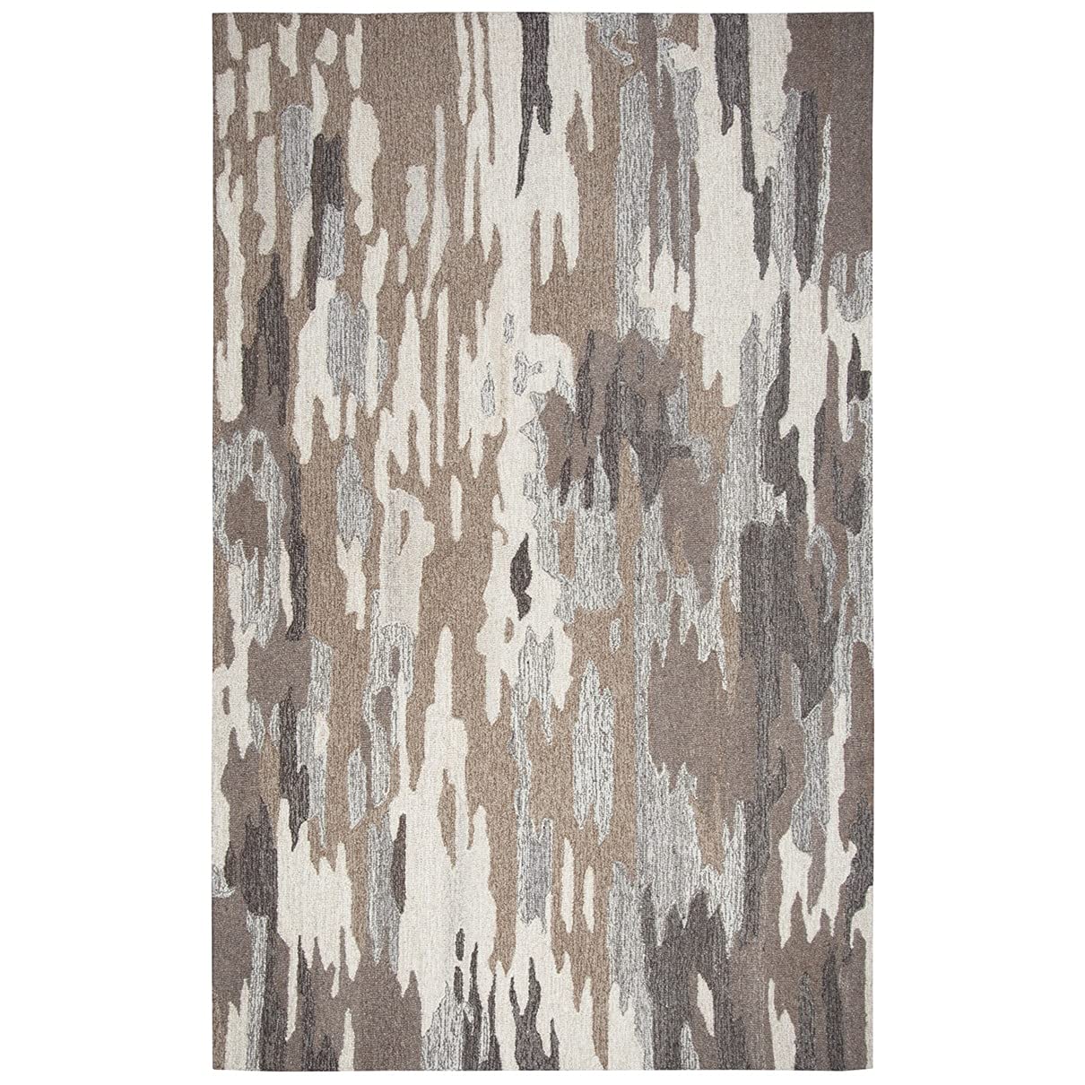 Rizzy Home Alora Decor Makalu 8' X 10' Abstract Brown/Natural Hand-Tufted Area Rug