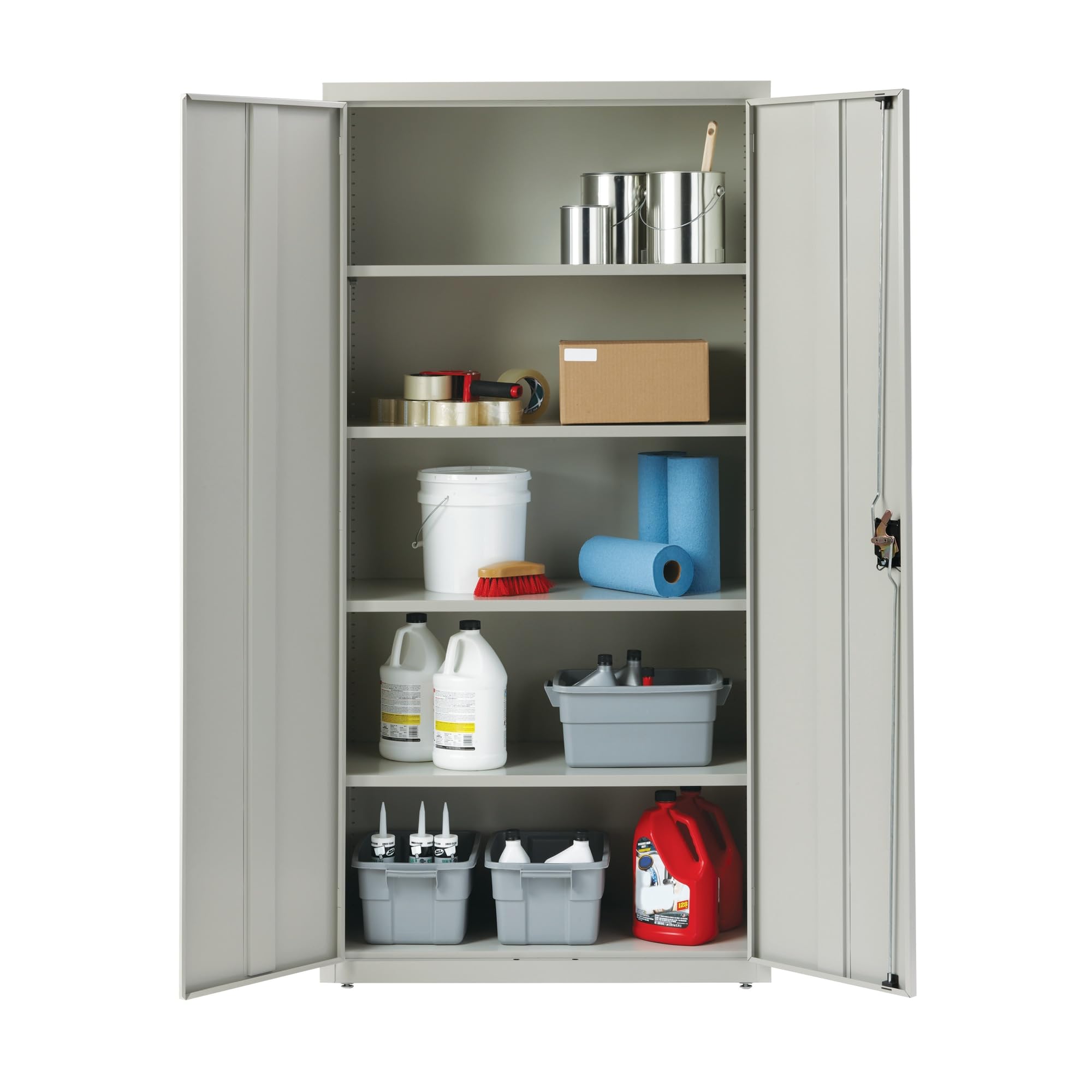 Lorell Llr41306 Fortress Series Storage Cabinets, Light Gray
