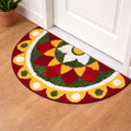 Roseate Kolam (40x80cm) Super Soft Microfiber 1800 GSM Decorative Mat AntiSkid Door Mats for Home/Bathroom Mat/Bedroom/Kitchen/