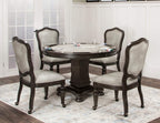 Sunset Trading Vegas Dining/Poker Table Set, Distressed gray