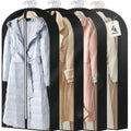 4 pack 60'' Clear Garment Bags for Hanging Clothes, Suit Bags for Closet Storage, Clothing Storage, Garment Bags for Travel Cove