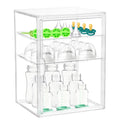 Lifelongpal Baby Bottle Organizer, 3-Tier Clear Bottle Station Organzier for Countertop Cabinet, Acrylic Storage Organizers Cont