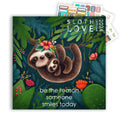 Sloth Calendar 2024 With Sticker Pack, Large 12 X 12 Inch Wall Calendar, Mindfulness Wall Calendar, Inspirational Sloth Gift And