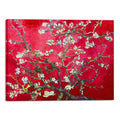 Wieco Art Extra Large Red Almond Blossom Tree Vincent Van Gogh Paintings Reproduction Canvas Prints Wall Art for Home Decor and 