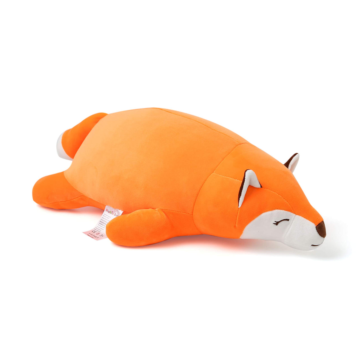 Niuniu Daddy Giant Fox Stuffed Animal Plush, 23.6in Large Lying Plush Toy Pillow for Adults, Jumbo Kawaii Soft Body Pillow Plush