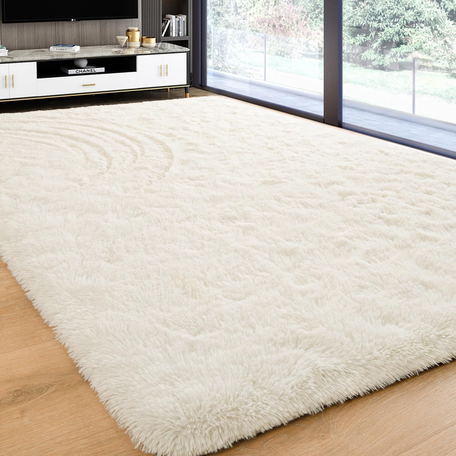 Softlife Rug for Living Room 6x9 Feet Area Rug for Bedroom Super Soft Shaggy Rugs for Kids Room Fluffy Fuzzy Carpets Long Plush 