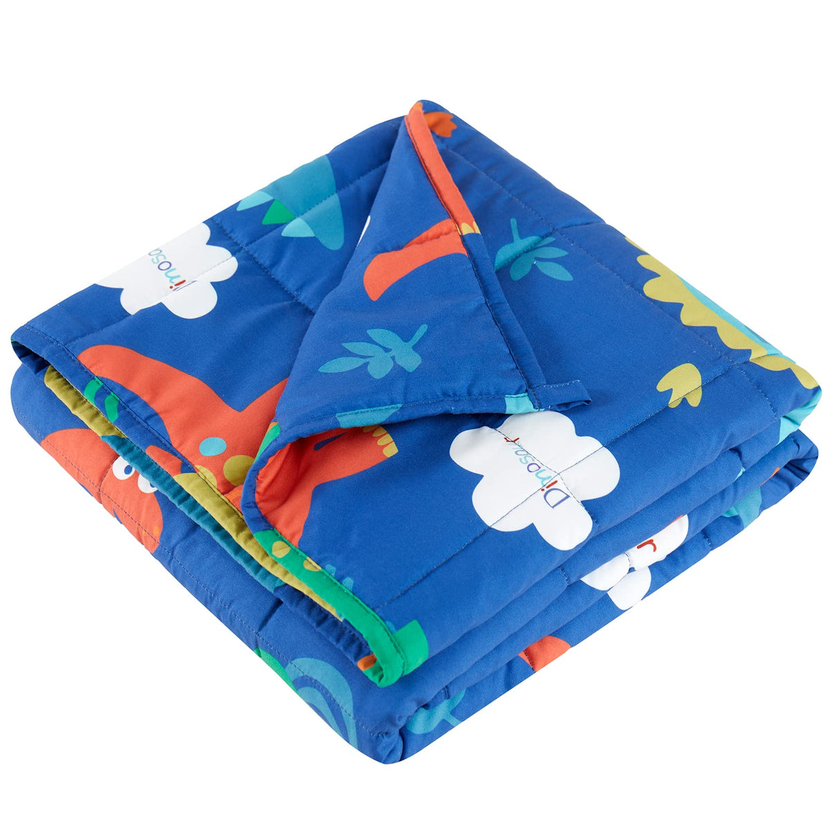 Hosukko Weighted Blanket - Weighted Blanket 3 Lbs Blue Dinosaur Heavy Blanket - Small Size Bresthable Blanket(20 * 30 Inches, 3