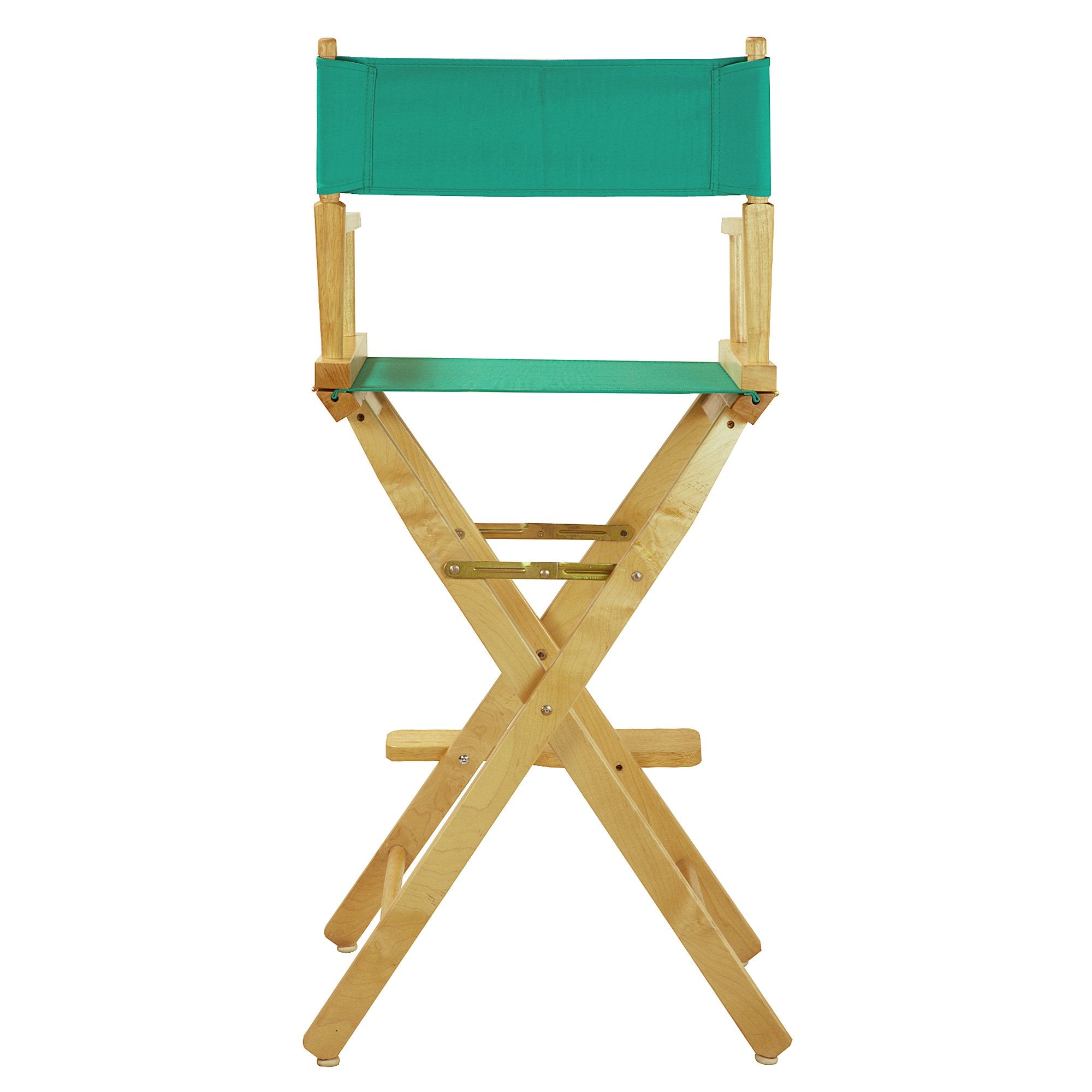 Casual Home 30" Director'S Chair Natural Frame-With Teal Canvas, Bar Height