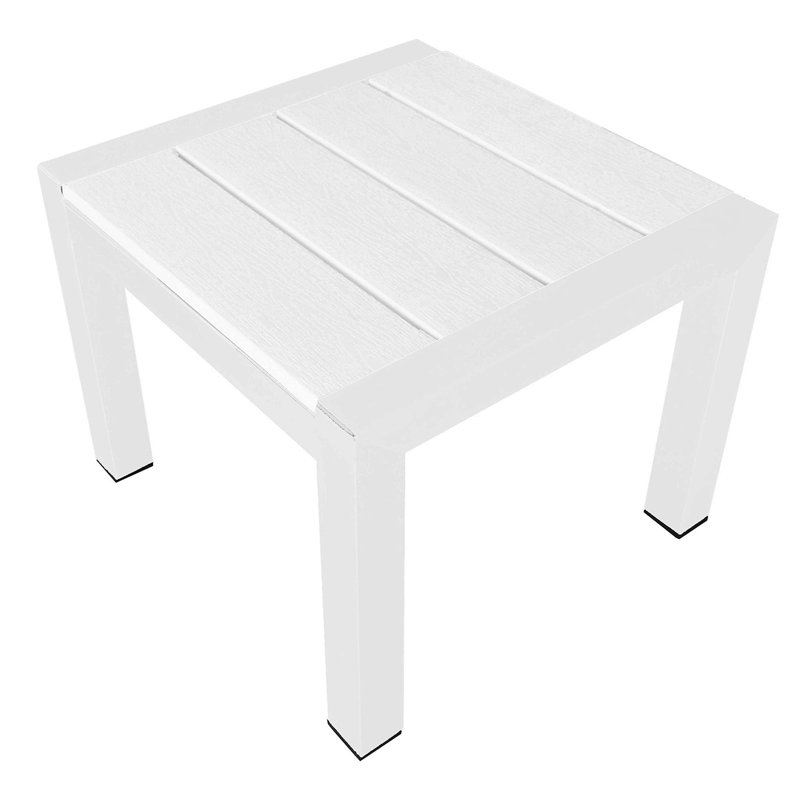 Pangea Home Joseph St Whtwht Side Table, White