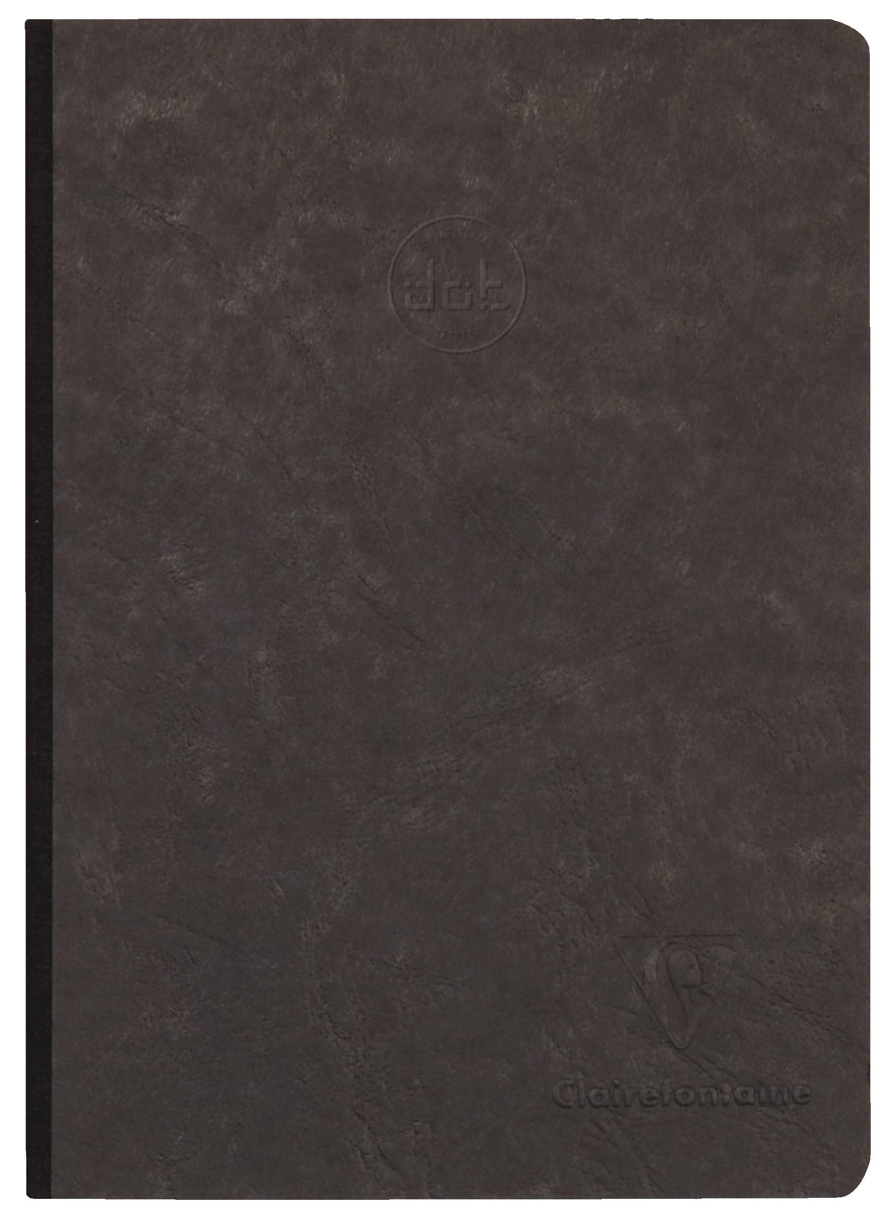 Clairefontaine - Ref 795431C - Age Bag Clothbound Notebook (192 Pages) - A5 Size, Dot Grid Rulings, 90Gsm Brushed Vellum Paper -