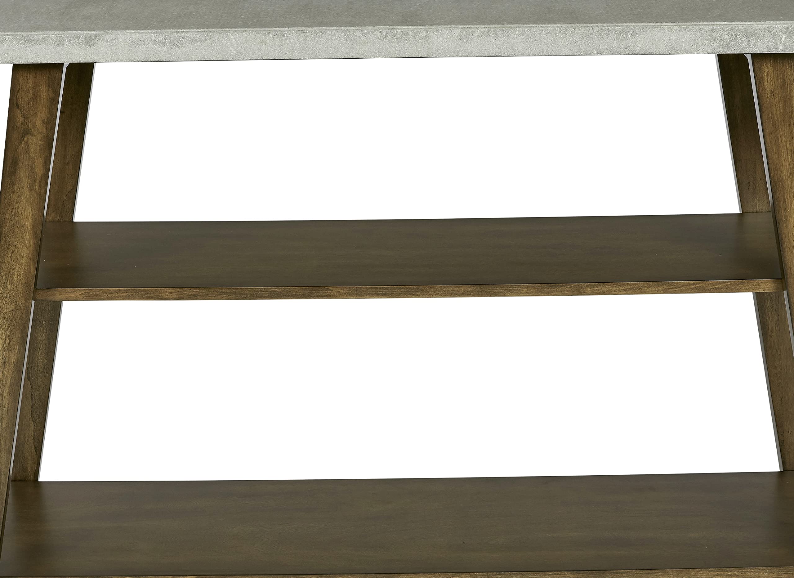 Progressive Furniture Jackson Sofa Console, Concrete Gray/Auburn