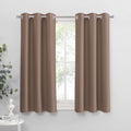 PONY DANCE Basement Window Curtains - Small Window Drapes for Cafe Bedroom Room Darkening Curtain for Bathroom/Nursery/Kitchen, 