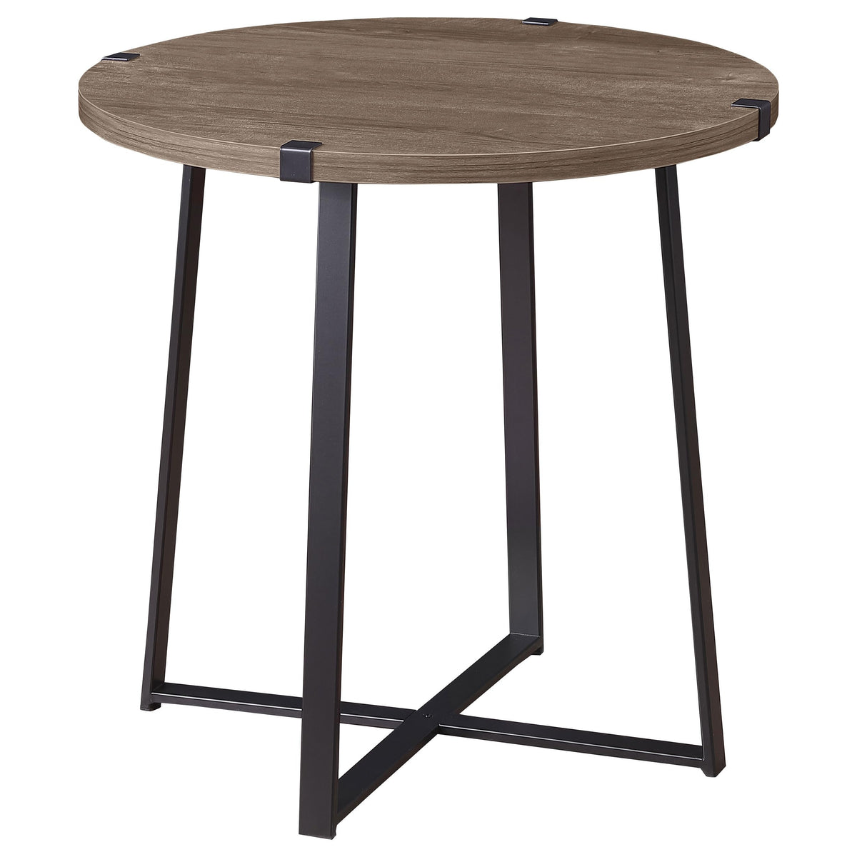 Coaster Home Furnishings Marcus Round Engineered Wood Side End Table Grey