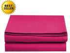 Luxury Flat Sheet On Amazon Elegant Comfort Wrinkle-Free 1500 Thread Count Egyptian Quality 1-Piece Flat Sheet, King Size, Pink