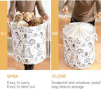 Inough Kids Laundry Basket Extra Large Baby Hamper For Nursery, 58L Kids Hamper Toddler Room Essentials, Waterproof Canvas Cloth