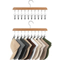StorageWorks Hat Organizer, Wooden Hat Hangers for Closet, Hat Racks for Baseball Caps, Set of 2 Cap Organizer with 10 Adjustabl