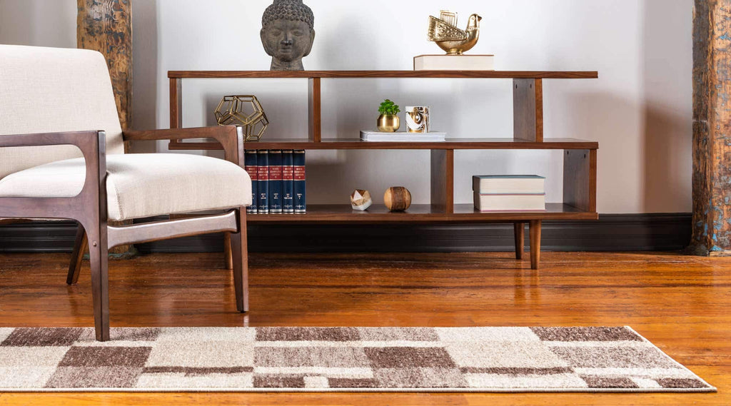 Unique Loom Autumn Collection Area Rug - Providence (2' X 6' 1'' Runner, Light Brown/ Beige)