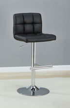 Coaster Adjustable Bar Stool 29" Black and Chrome 102554