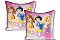 Athom Living Polyester Disney Princess 2 Piece Cushion Cover Set  16 Inch X 16 Inch, Pink
