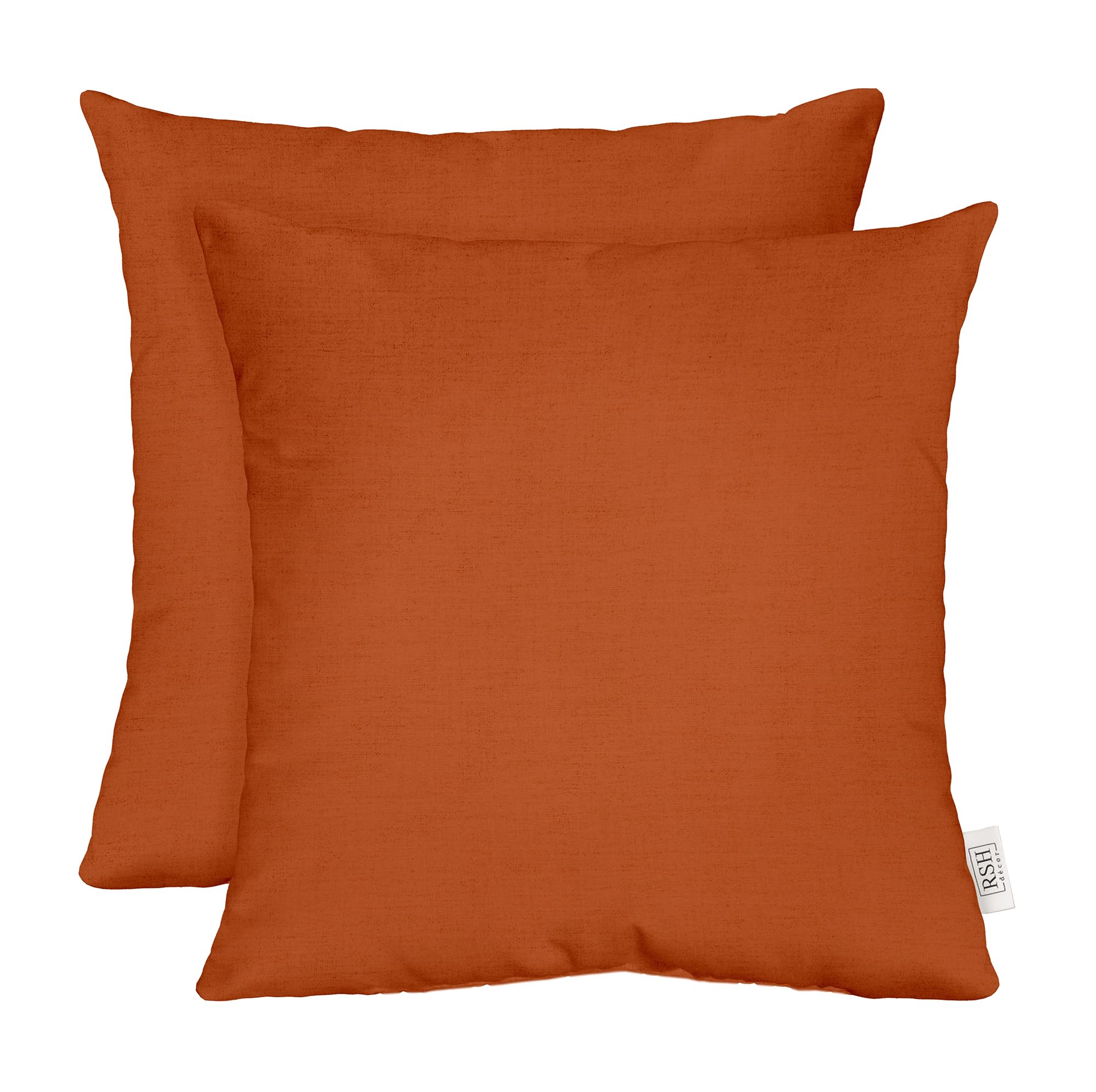 Rsh Decor: Sunbrella Square Throw Pillows Set Of 2 | 17' X 17' | Water And Fade-Resistant Performance Fabric | Outdoor Pillow