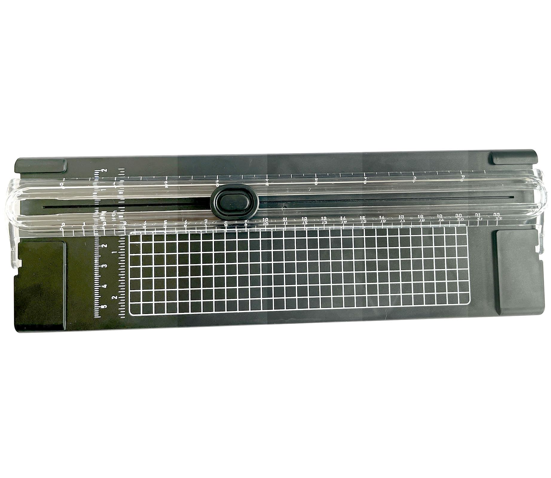 A4 Black 10.5 Inch X 3.5 Inch Paper Cutter For Cutting Paper, Coupon, Label, Cardstock, And Scrapbooking Craft For Office And Ho