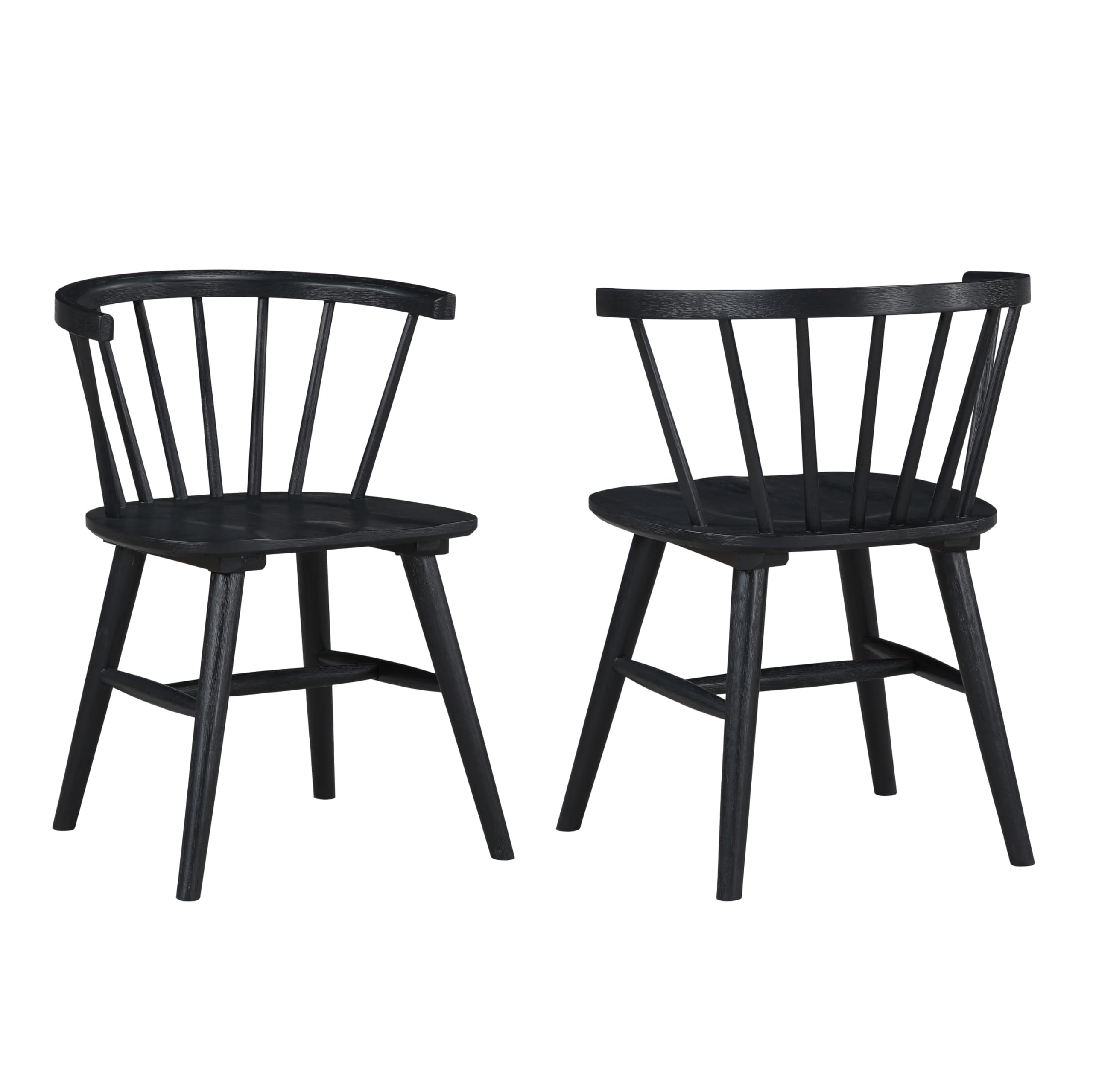 Willow Black Side Chair, Set of 2