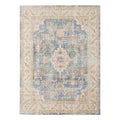 HomeRoots 532009 8 x 10 ft. Blue Floral Power Loom Rectangle Area Rug