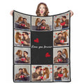 Aofun Blanket With Pictures Customized, 10 Photos Personalized Blankets Custom Blanket Personalized Picture Blankets For Couple