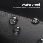 Forspark Outdoor Furniture Covers Waterproof, Heavy Duty Patio Chair Covers 2 Pack, Fits Up To 29 W X 30 D X 36 H Inches-Grey & Black