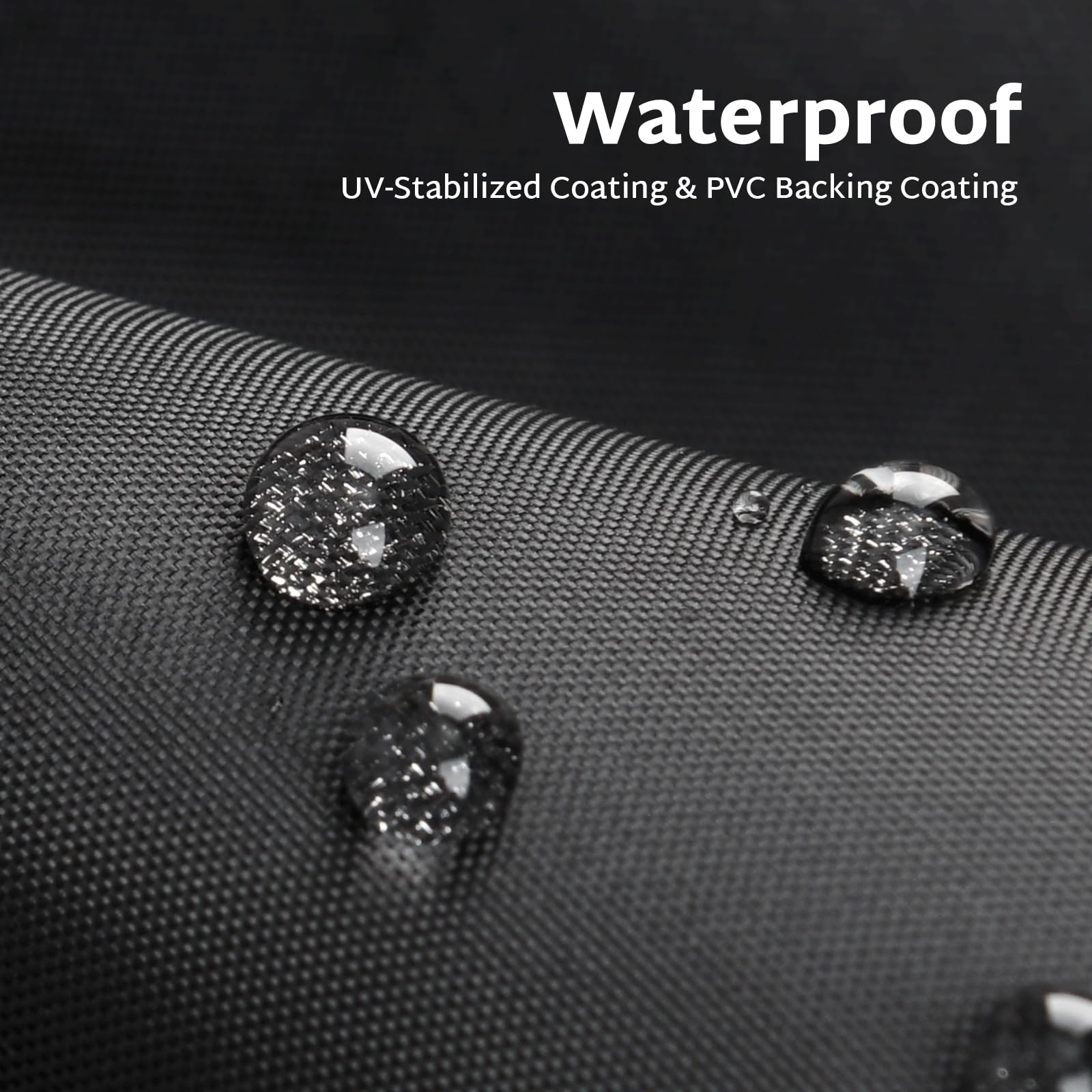 Forspark Outdoor Furniture Covers Waterproof, Heavy Duty Patio Chair Covers 2 Packs, Fits Up To 36 W X 37 D X 36 H Inches-Grey & Black
