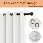 Bonzer Room Divider Curtain Screen Partitions Total Privacy Wall Wide Blackout Curtains For Shared Room, 96L X 70W Inch (8L X 5.