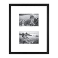 MCS East Village Frame, Black, 11 x 14 matted to 2 open 4 x 6 in, Single