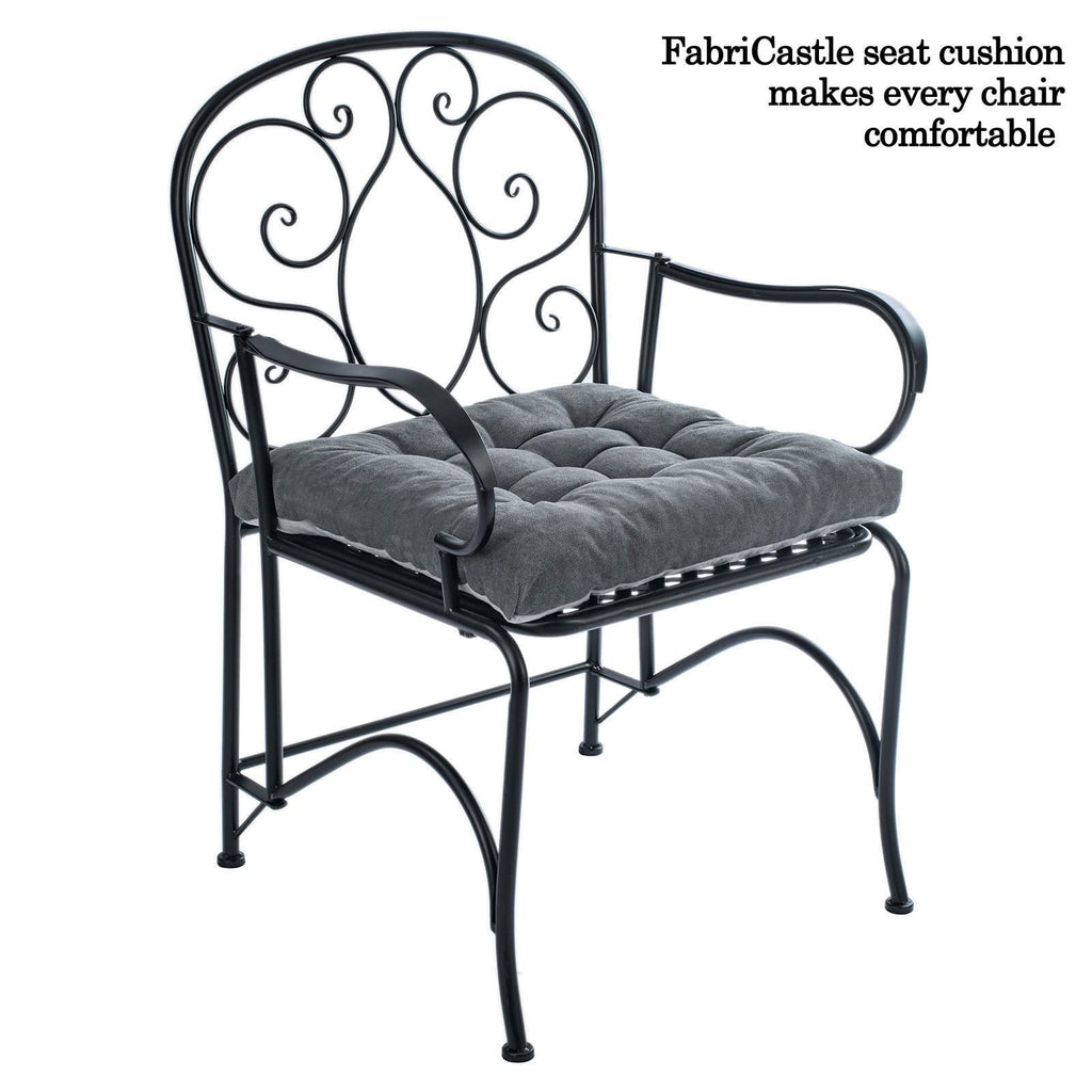 Fabricastle Outdoor Chair Cushions Patio Cushion Premium Comfortable Thick Fill Tufted 19' X 19' Floor Wicker Seat Pads, 2 Cou
