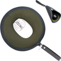 Olizee 2 In 1 Convertible Round Travel Mouse Pad Mouse Zipper Pouch Wireless Mouse Storage Case Flat Mouse Mat Mouse Travel Bag