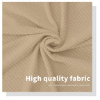 Easy-Going Stretch Bed Headboard Cover,Small Square Jacquard Headboard Slipcover, Dustproof Bed Head Cover For Bedroom (Full,San