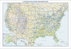 Usa Interstate Highways Wall Map - 22.75' X 15.5' Paper