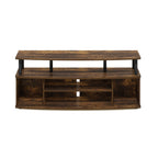 Furinno Jaya Large Entertainment Center Stand Unit/Tv For Up To 55 Inch, Amber Pine/Black