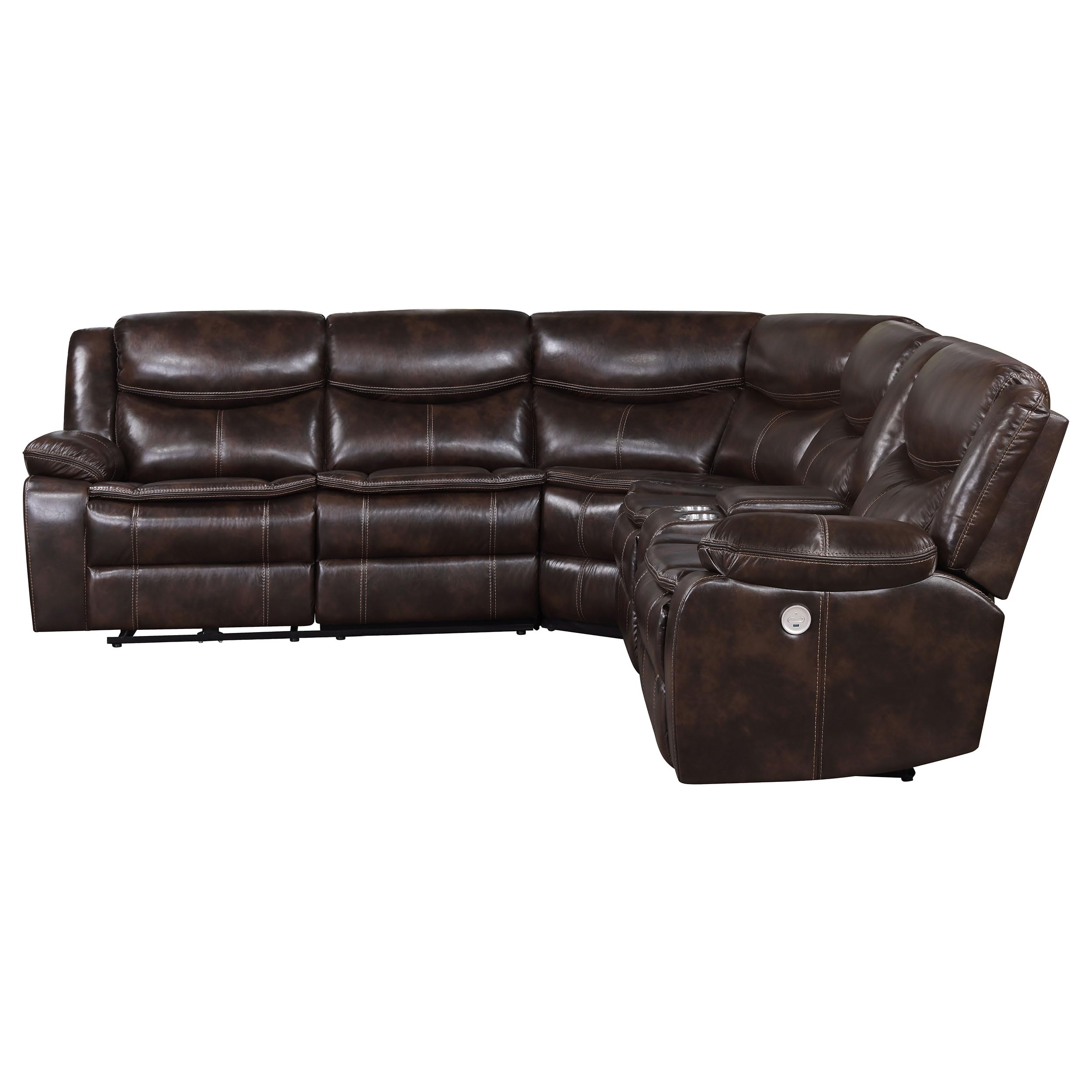 Sycamore Upholstered Power Reclining Sectional Sofa - Thumbnail 3