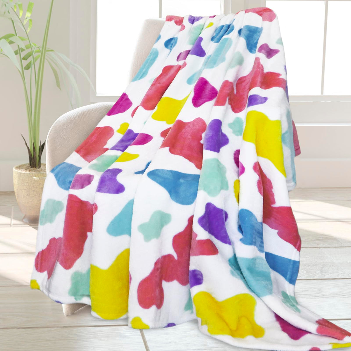 Hseec Throw Blanket Fleece Cozy Blankets & Throws Soft Throw Blankets For Couch