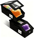 Uawsyut Hat Organizer for Baseball Caps, Stackable Hat Boxes for 24 Caps