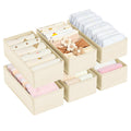 DIMJ Drawer Organizer Clothes  Underwear Organizer Small Sock Organizer Closet Organizers and Storage Box Dresser Drawer Divide