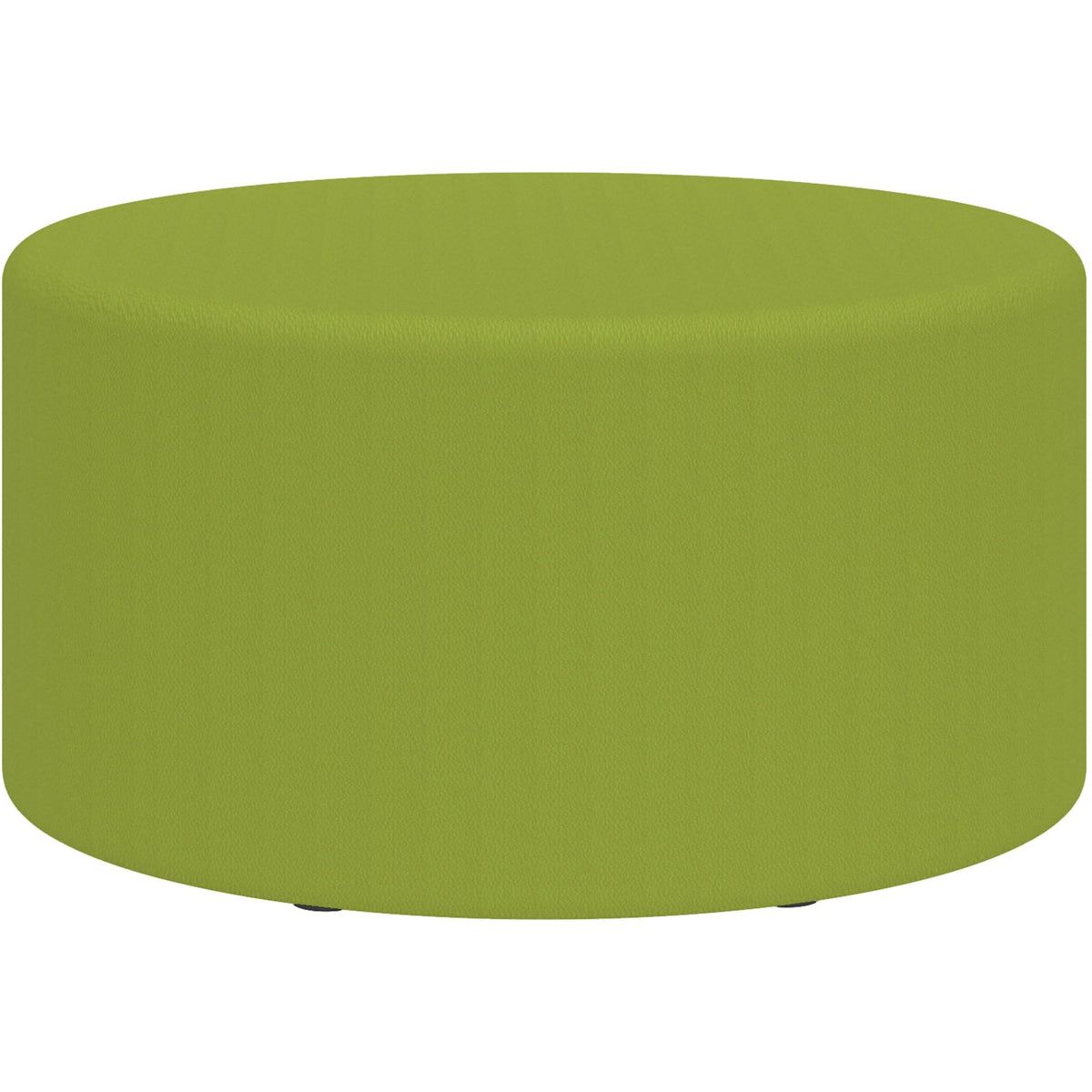 Safco Products Learn 30” Cylinder Vinyl Ottoman for Home Use, Classroom Seating, Kids Room, Game Room (Green Vinyl)