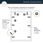 Mcs Master & Co. Foundry Metal Gallery Wall Frame, Brass, 12X18 Inch