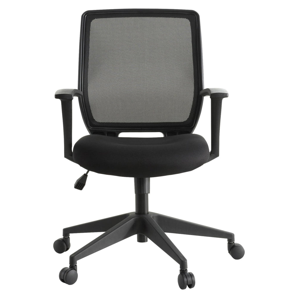 Lorell LLR84868 Executive Mid-Back Work Chair, Black