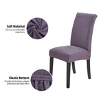 Joccun Chair Covers For Dining Room Set Of 2,Water Repellent Dining Chair Slipcovers Stretch Dining Room Chair Covers Seat Protector,Washable Parsons Chair Cover For Home,Hotel(Grapeade,2 Pack)