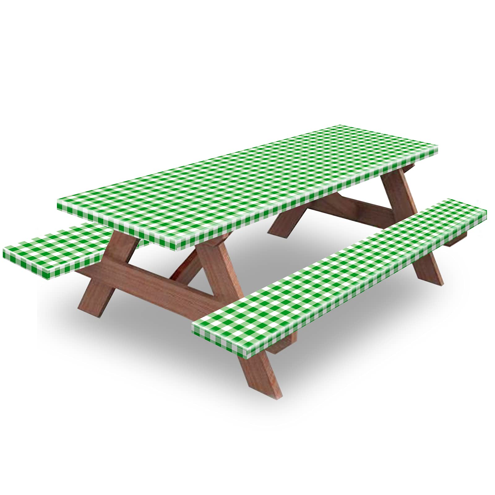 KENOBEE 6ft Picnic Table and Bench Cover, Camping Essentials RV Gear, 72in Waterproof Windproof Outdoor Elastic All Around Table