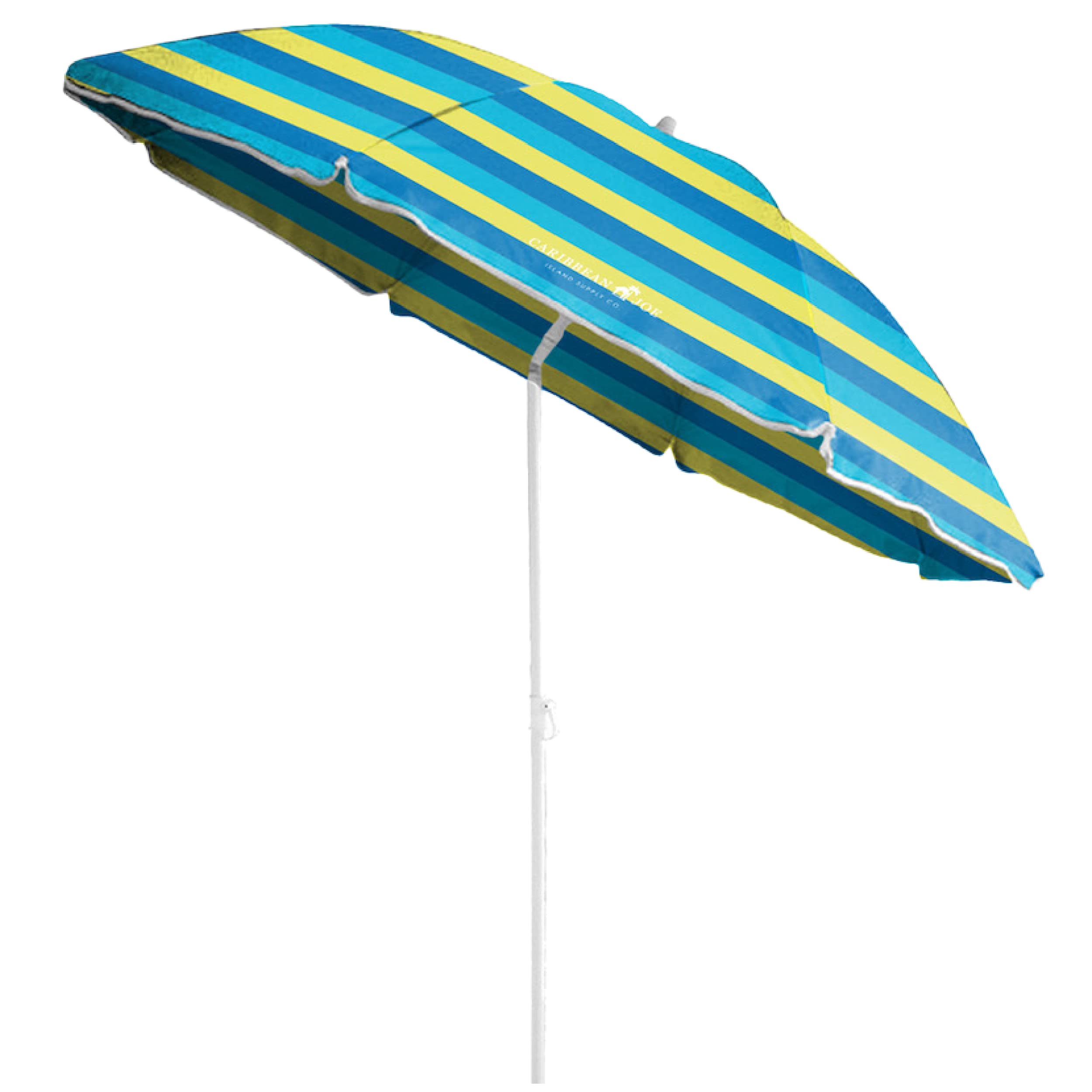 Caribbean Joe Beach Umbrella, Portable Outdoor Sun Umbrella With Uv Protection, Shoulder Carry Bag, Full 6 Ft Arc, Bold Stripe