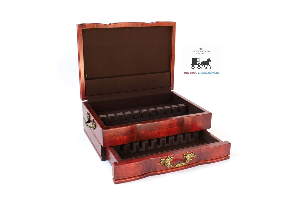 Grandeur Flatware Chest - Heritage Cherry Finish