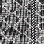 Kosas Home Sonora 60 X 96 Lattice Polyester Fabric Accent Rug In Black/Ivory