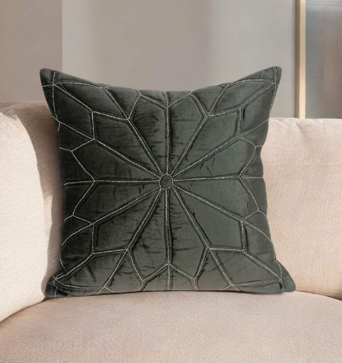 HomeRoots Parkland Collection Lolu Gray Throw Pillow